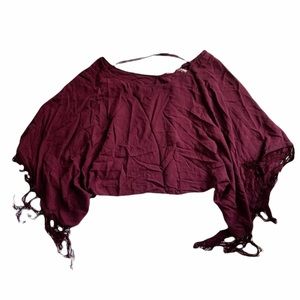 Urban Outfitters Wine  Western Style Top